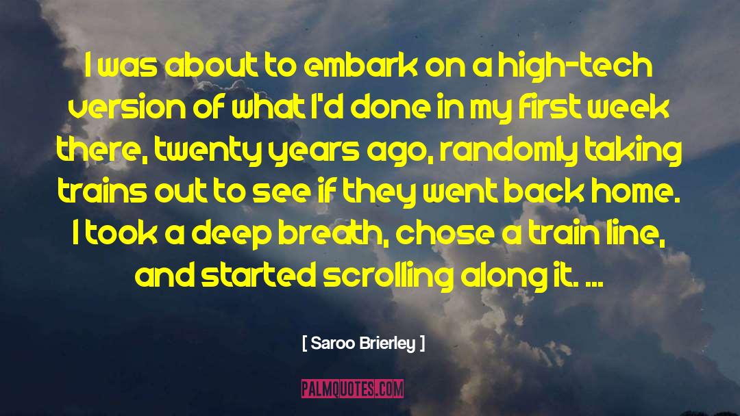 Saroo Brierley Quotes: I was about to embark