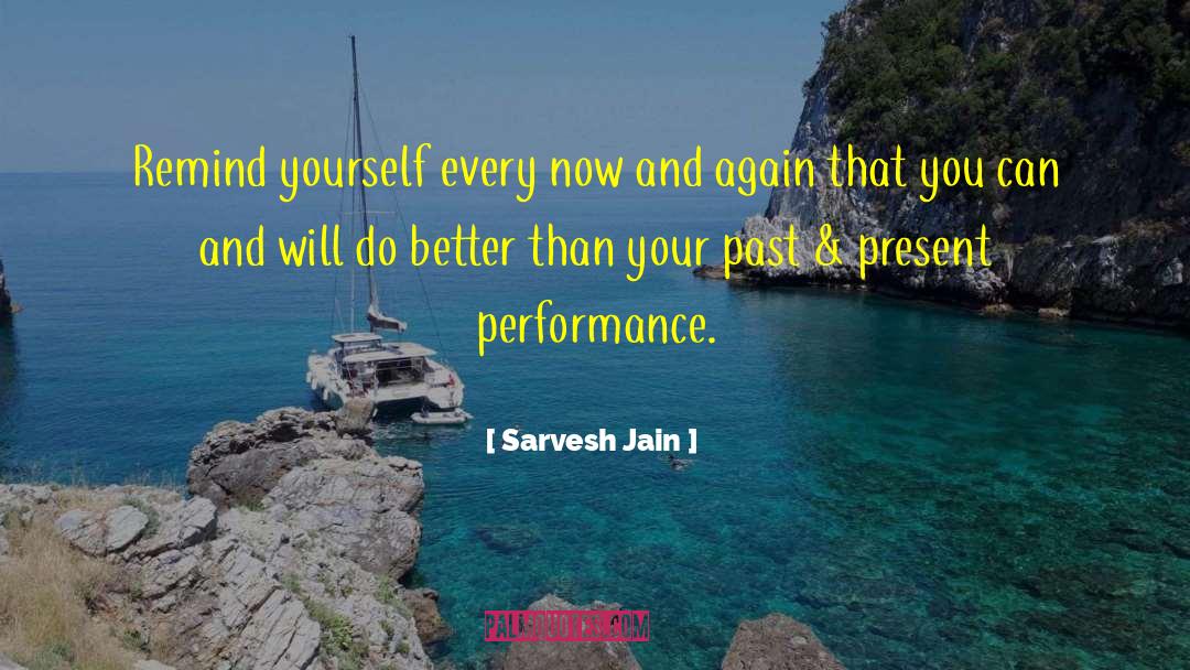 Sarvesh Jain Quotes: Remind yourself every now and