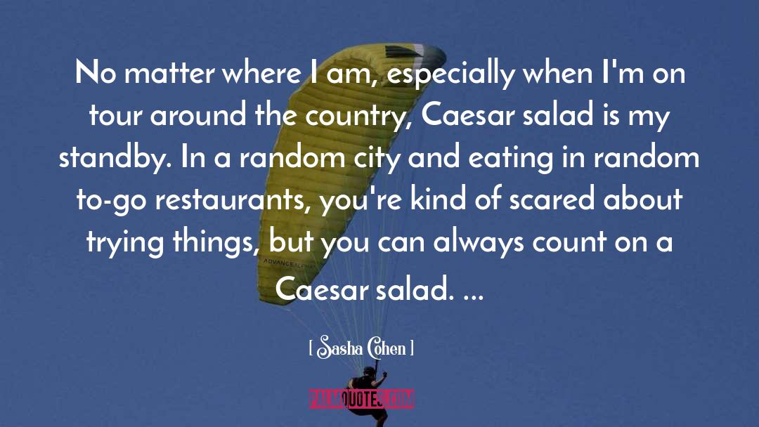 Sasha Cohen Quotes: No matter where I am,