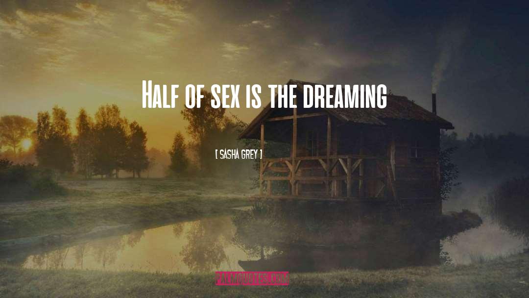 Sasha Grey Quotes: Half of sex is the