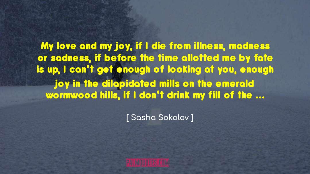 Sasha Sokolov Quotes: My love and my joy,