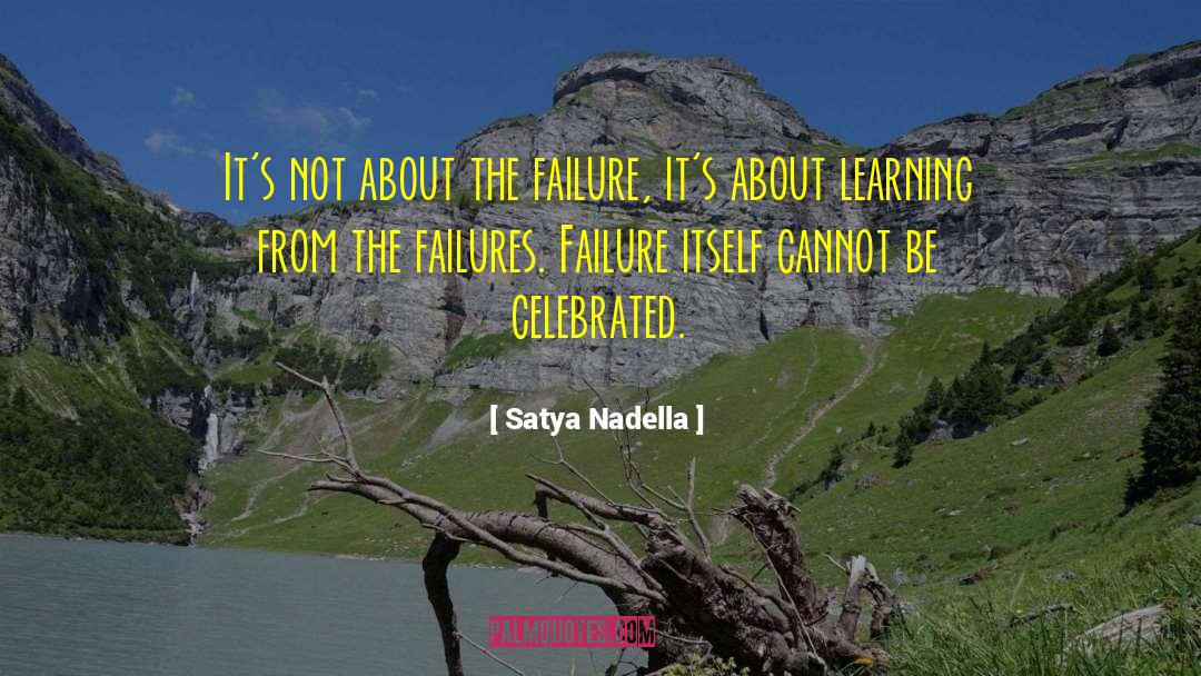 Satya Nadella Quotes: It's not about the failure,
