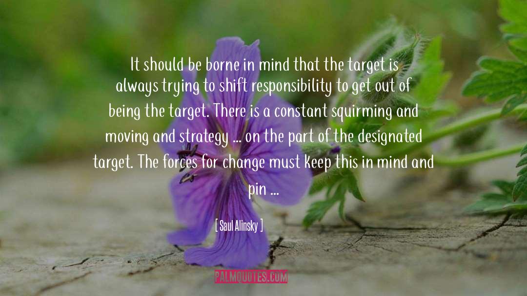 Saul Alinsky Quotes: It should be borne in