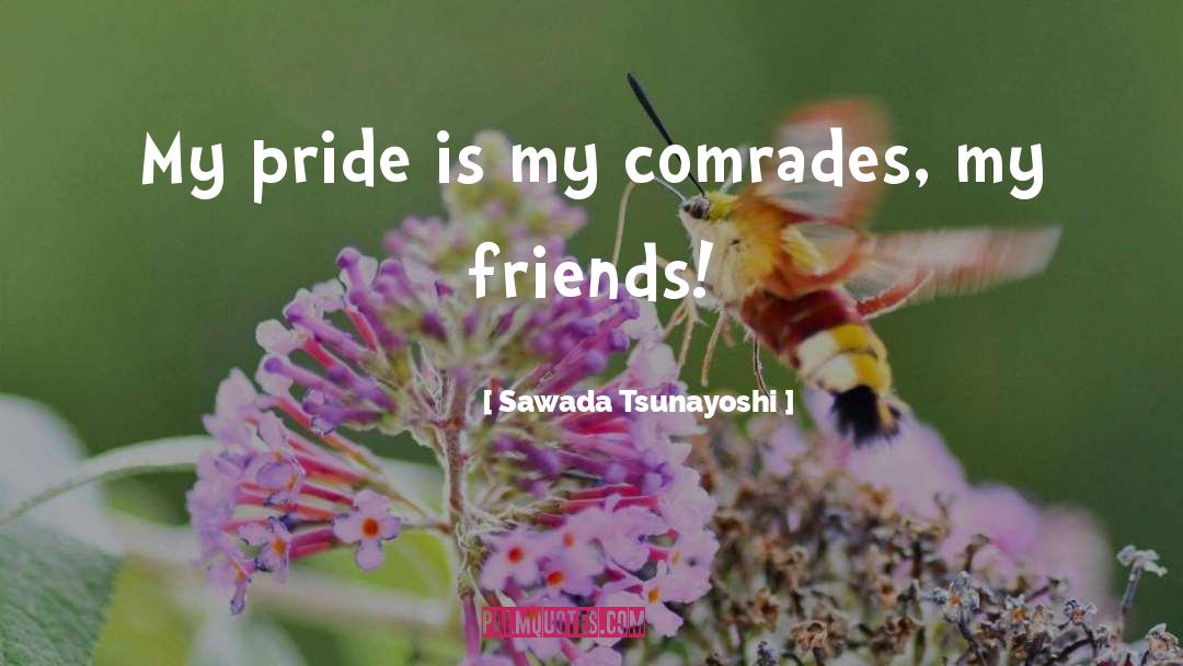Sawada Tsunayoshi Quotes: My pride is my comrades,