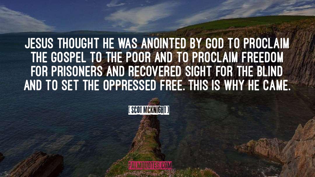 Scot McKnight Quotes: Jesus thought he was anointed