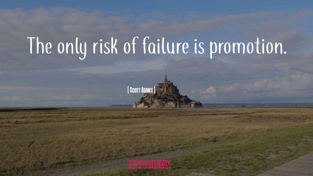 Scott Adams Quotes: The only risk of failure