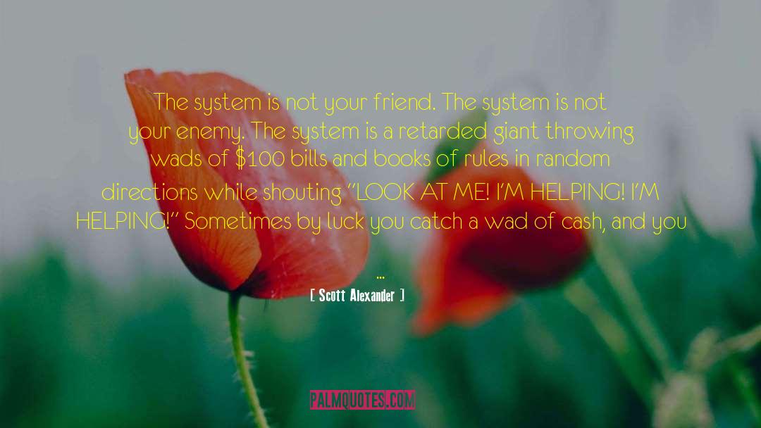 Scott Alexander Quotes: The system is not your