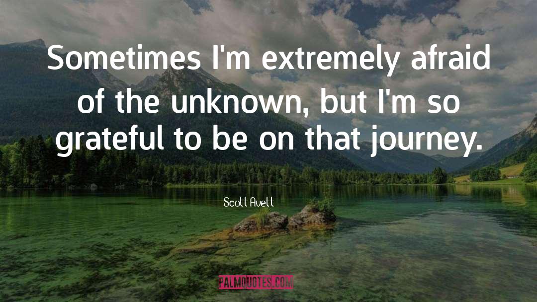 Scott Avett Quotes: Sometimes I'm extremely afraid of