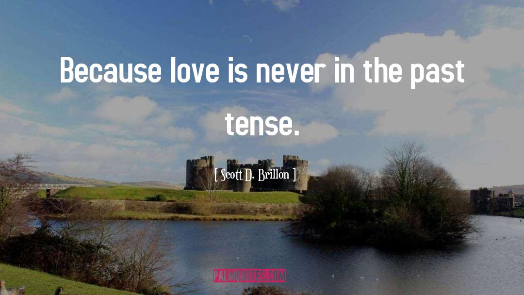 Scott D. Brillon Quotes: Because love is never in
