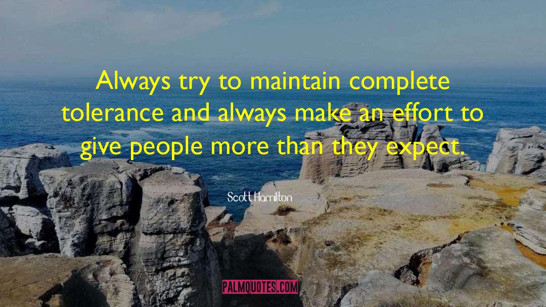 Scott Hamilton Quotes: Always try to maintain complete