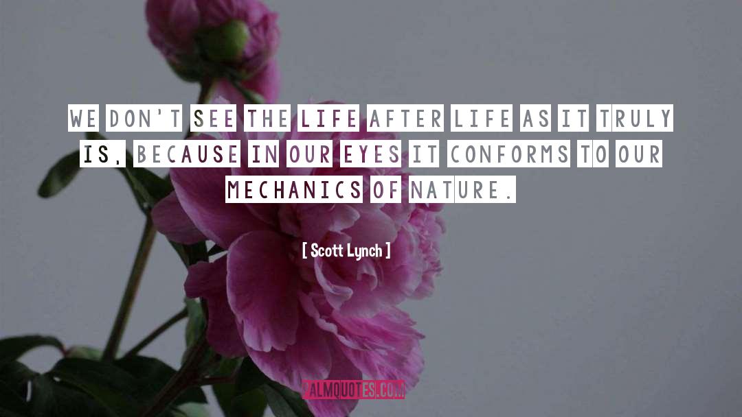 Scott Lynch Quotes: We don't see the life