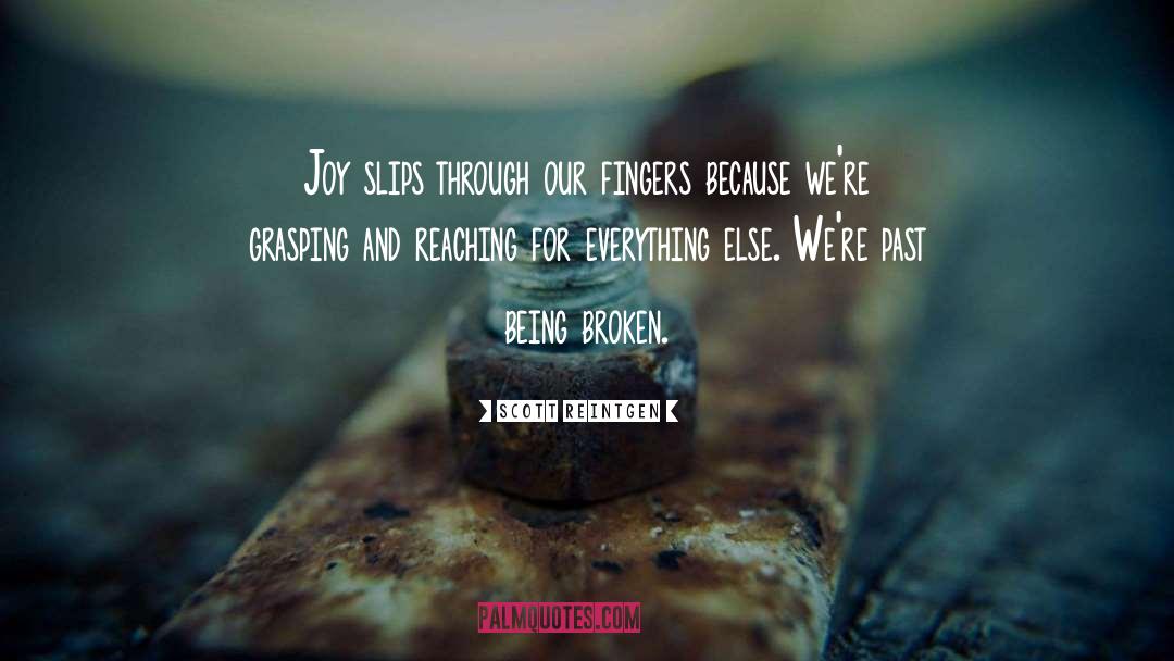 Scott Reintgen Quotes: Joy slips through our fingers