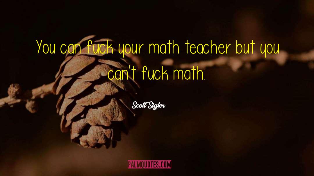 Scott Sigler Quotes: You can fuck your math