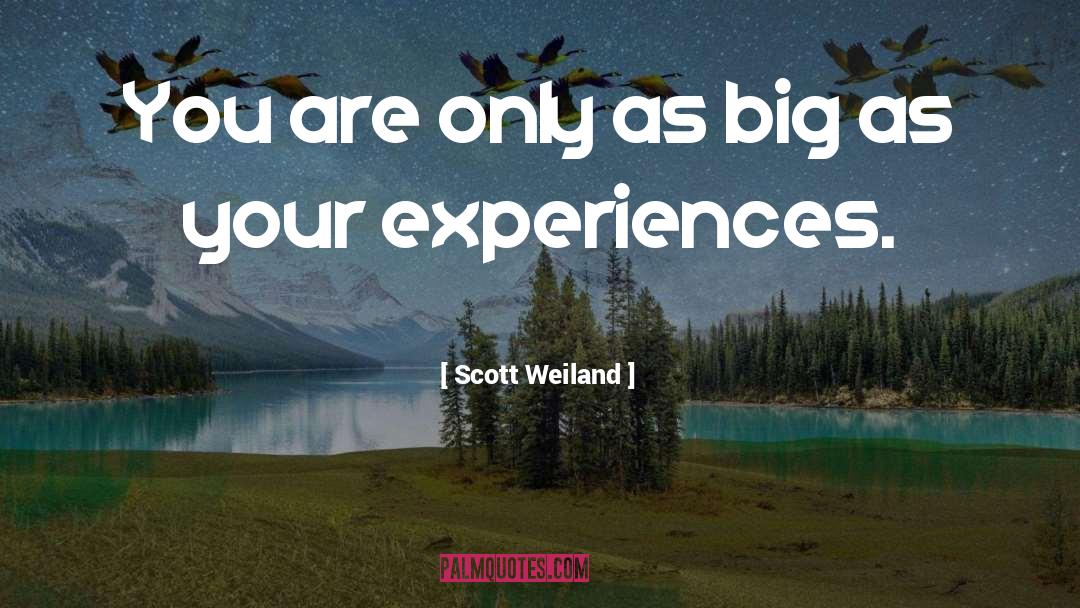 Scott Weiland Quotes: You are only as big