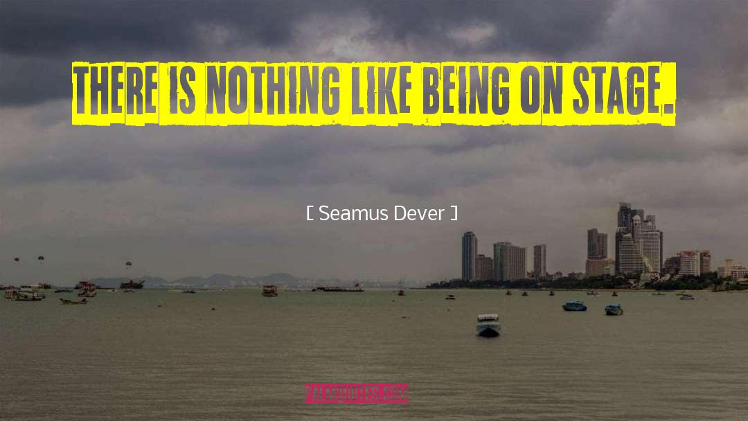 Seamus Dever Quotes: There is nothing like being