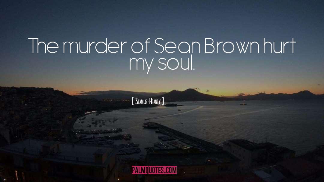 Seamus Heaney Quotes: The murder of Sean Brown