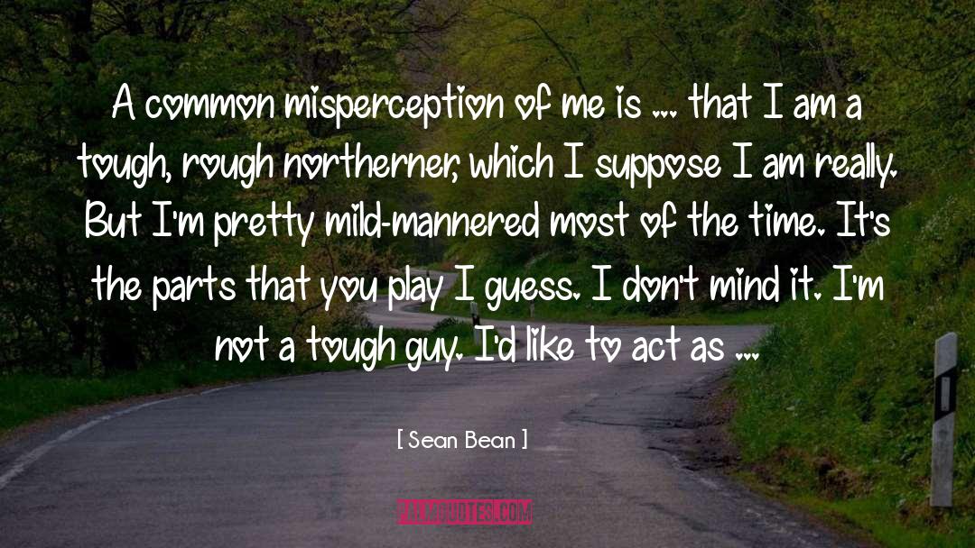 Sean Bean Quotes: A common misperception of me