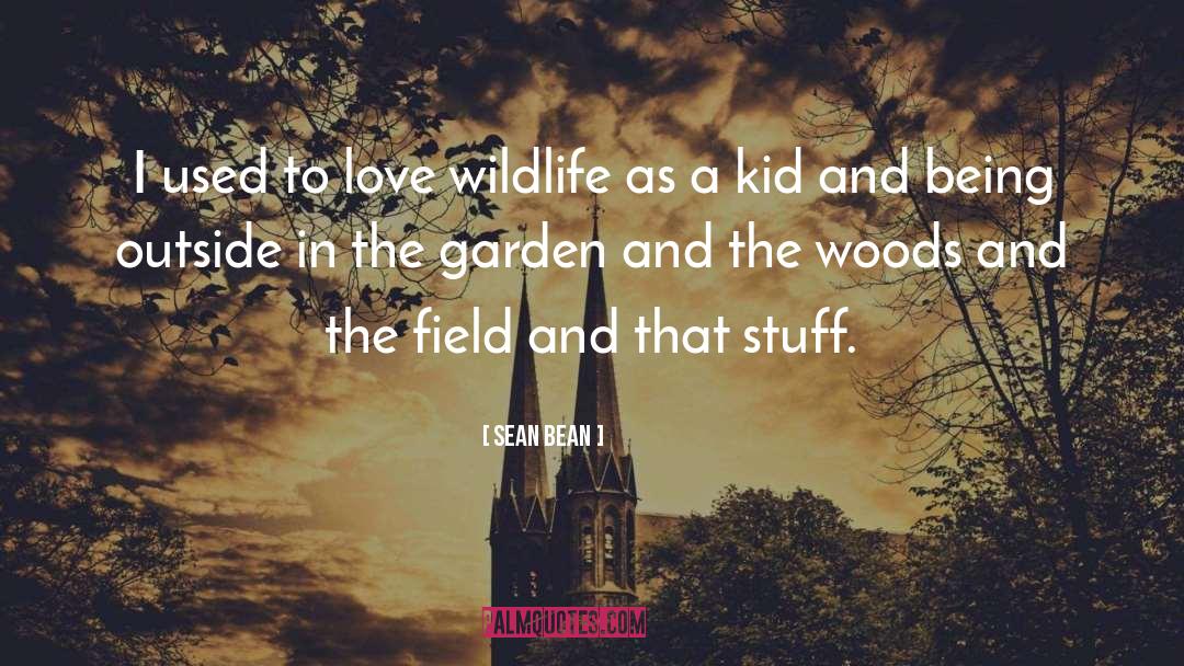 Sean Bean Quotes: I used to love wildlife