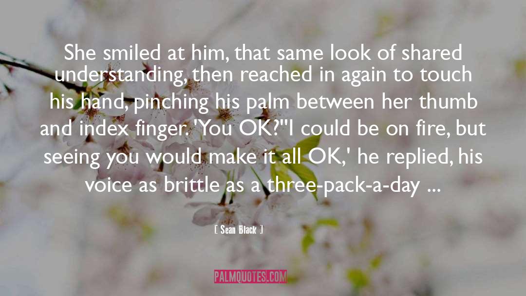 Sean Black Quotes: She smiled at him, that