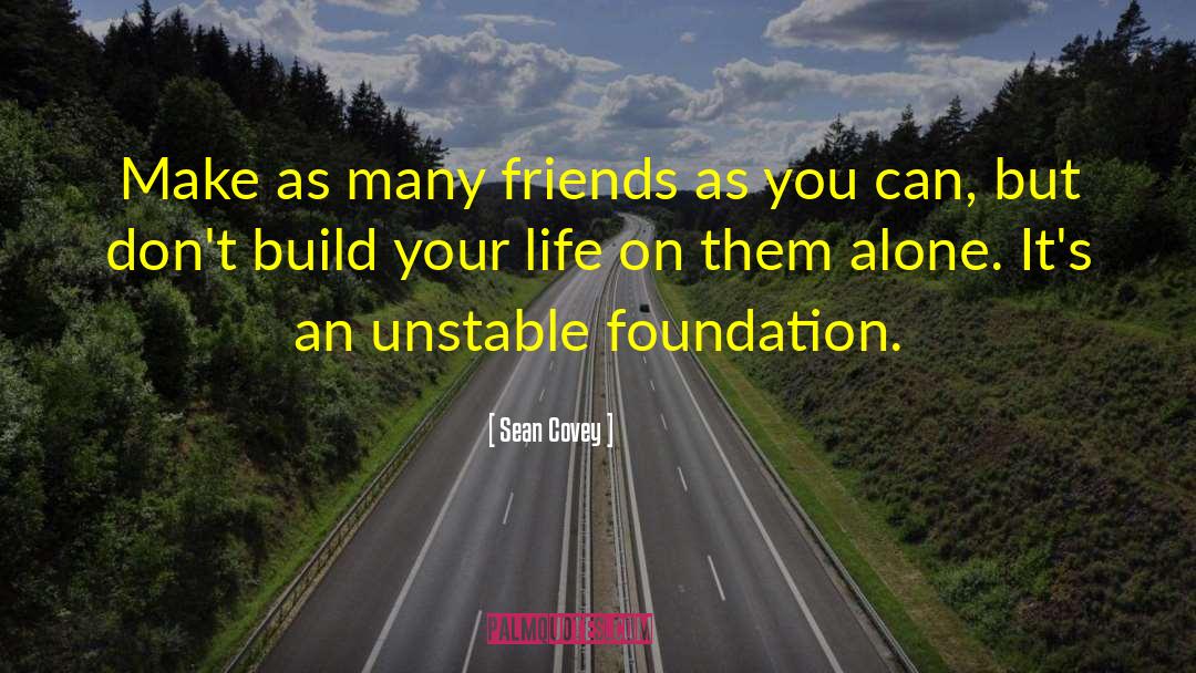 Sean Covey Quotes: Make as many friends as