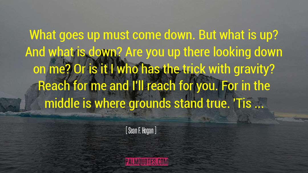 Sean F. Hogan Quotes: What goes up must come