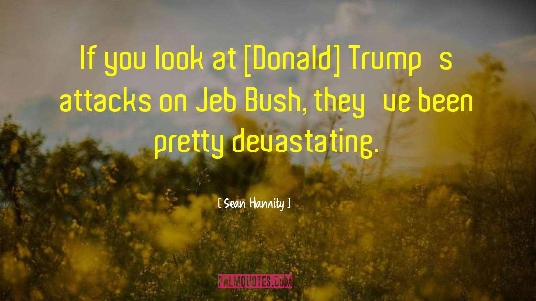 Sean Hannity Quotes: If you look at [Donald]