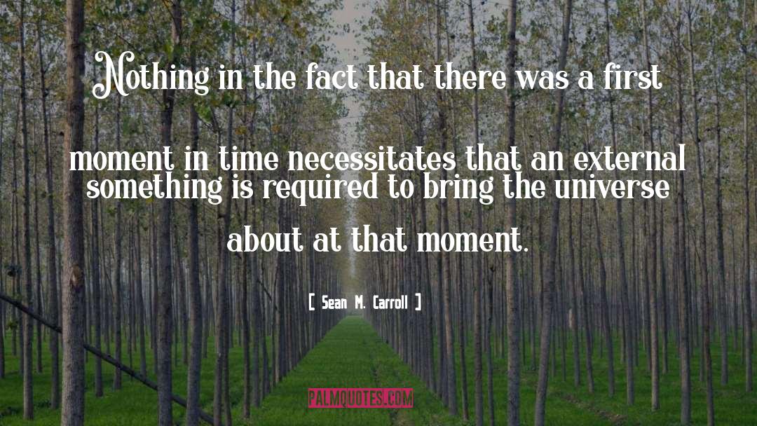 Sean M. Carroll Quotes: Nothing in the fact that