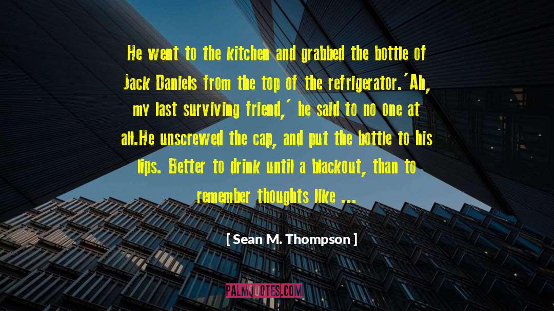 Sean M. Thompson Quotes: He went to the kitchen