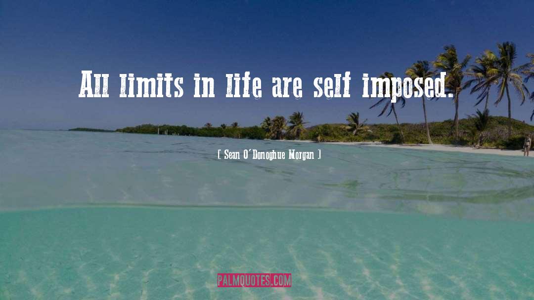 Sean O'Donoghue Morgan Quotes: All limits in life are
