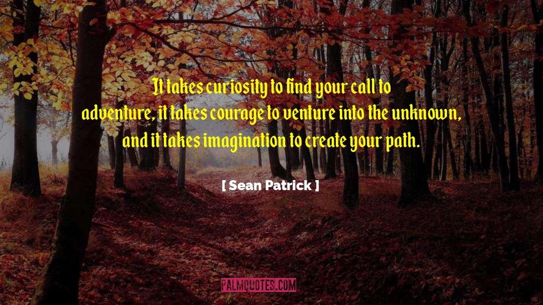 Sean Patrick Quotes: It takes curiosity to find