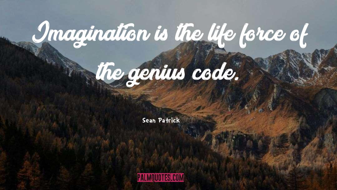 Sean Patrick Quotes: Imagination is the life force