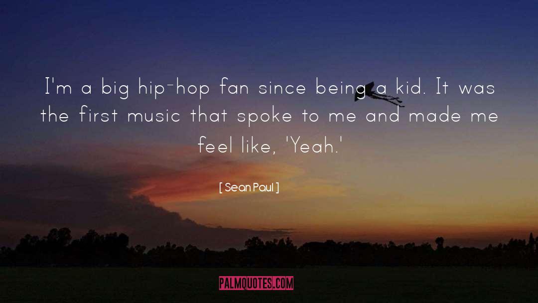 Sean Paul Quotes: I'm a big hip-hop fan