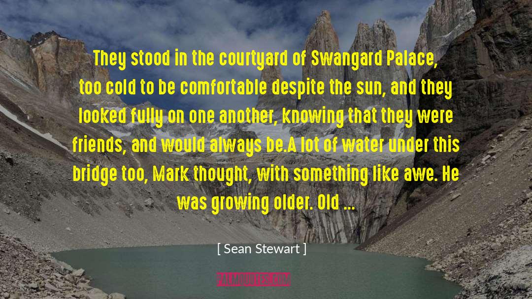 Sean Stewart Quotes: They stood in the courtyard
