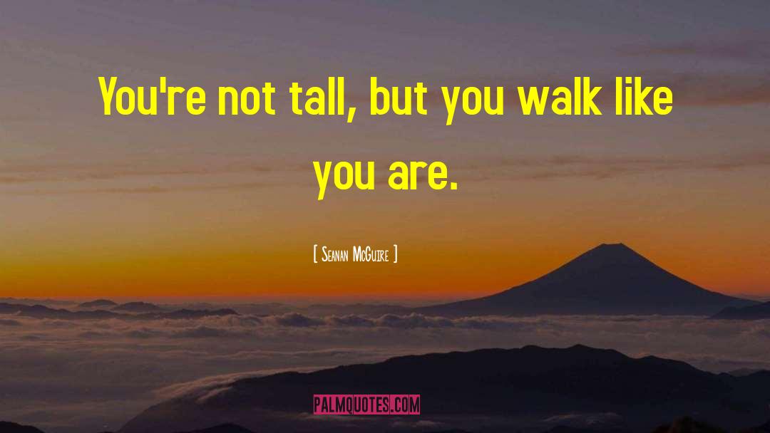 Seanan McGuire Quotes: You're not tall, but you