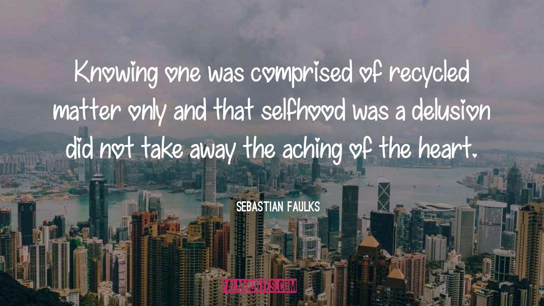 Sebastian Faulks Quotes: Knowing one was comprised of