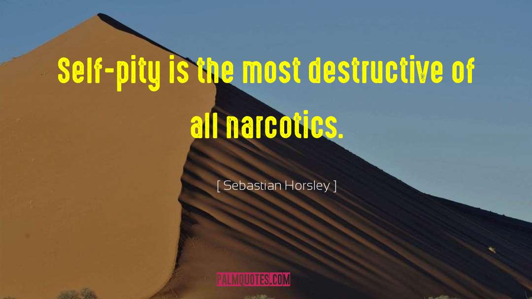 Sebastian Horsley Quotes: Self-pity is the most destructive