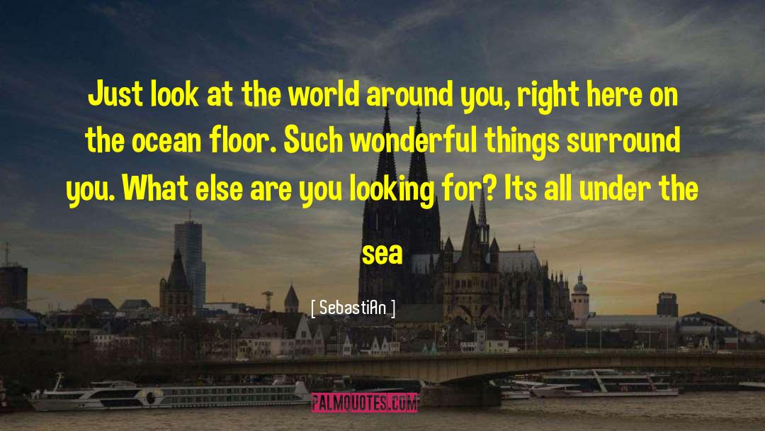 SebastiAn Quotes: Just look at the world