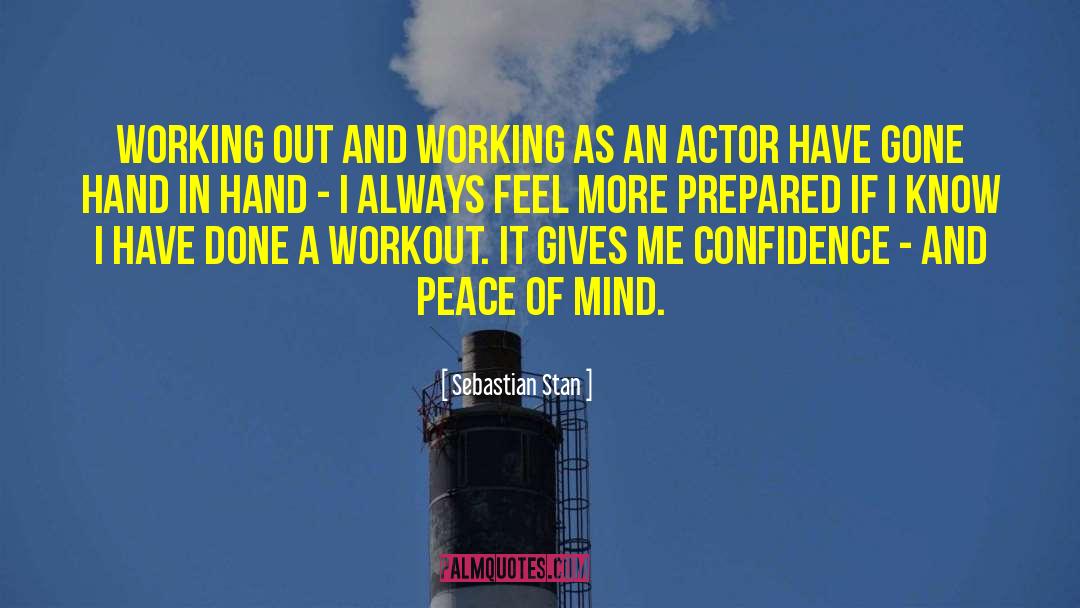 Sebastian Stan Quotes: Working out and working as