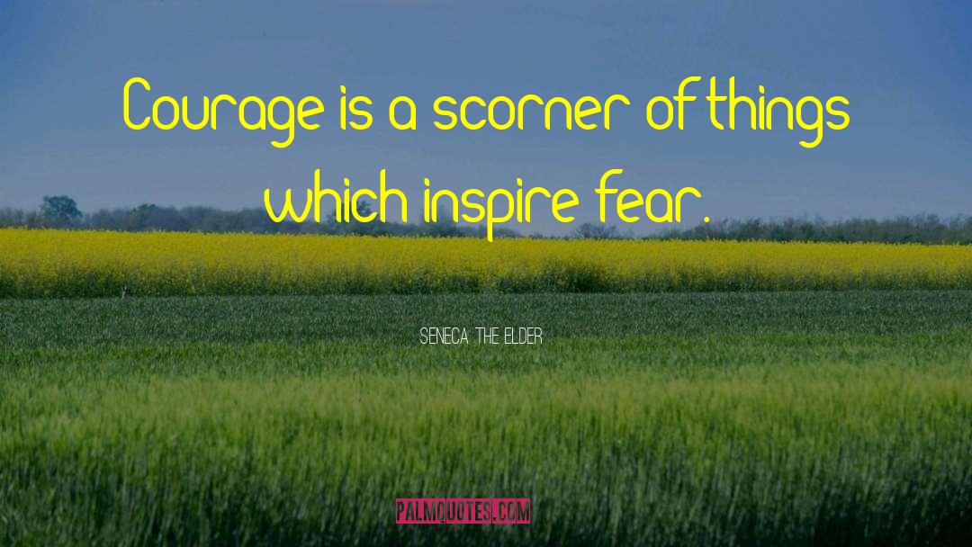 Seneca The Elder Quotes: Courage is a scorner of