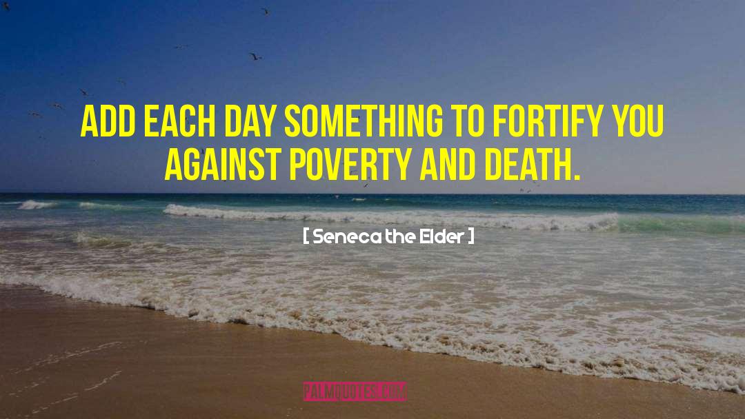 Seneca The Elder Quotes: Add each day something to