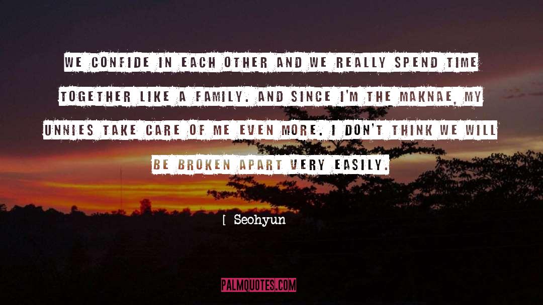 Seohyun Quotes: We confide in each other