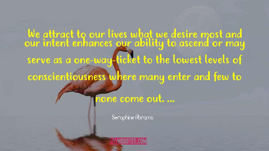 Seraphine Abrams Quotes: We attract to our lives