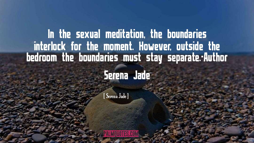 Serena Jade Quotes: In the sexual meditation, the