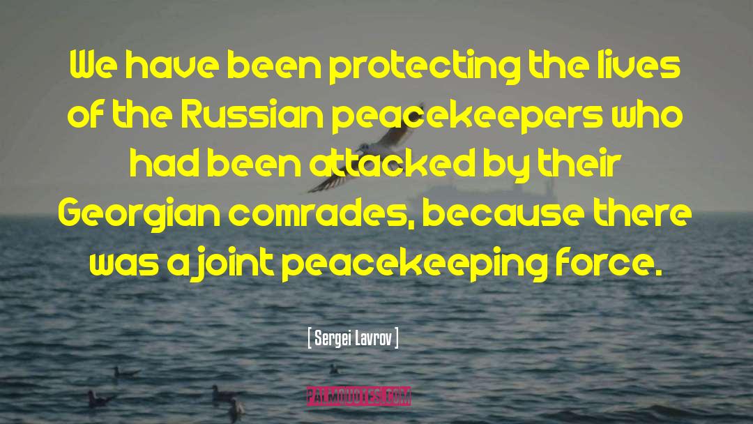 Sergei Lavrov Quotes: We have been protecting the