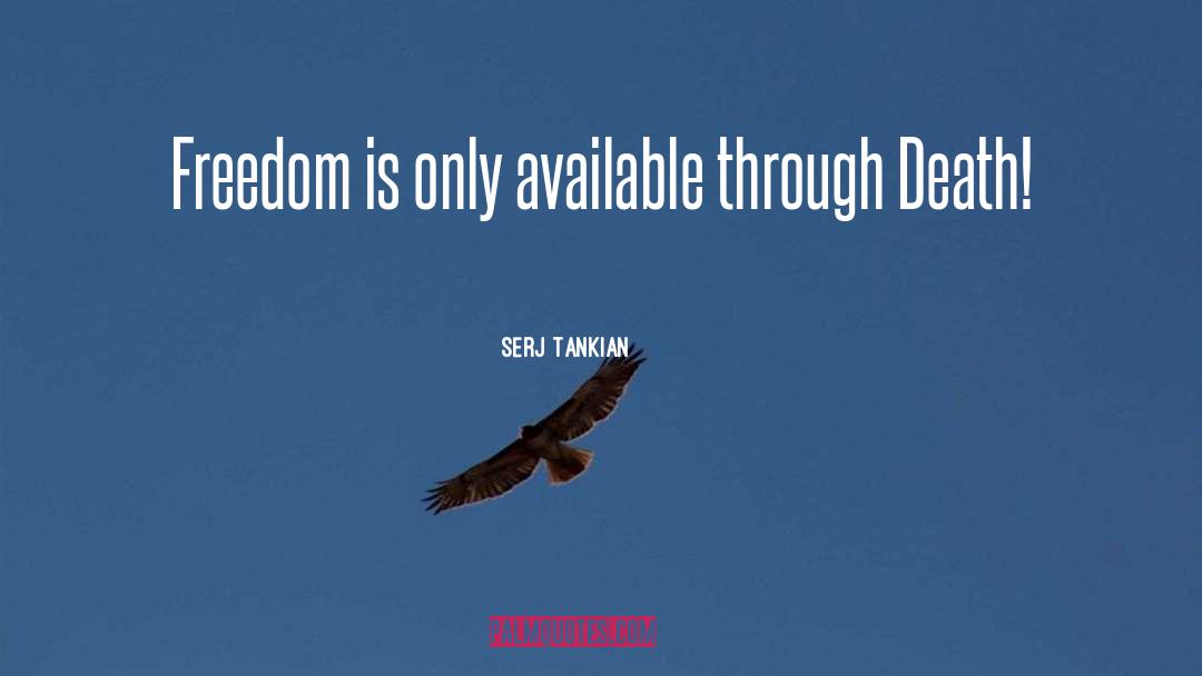 Serj Tankian Quotes: Freedom is only available through