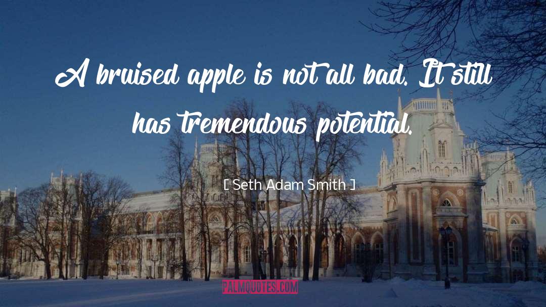 Seth Adam Smith Quotes: A bruised apple is not