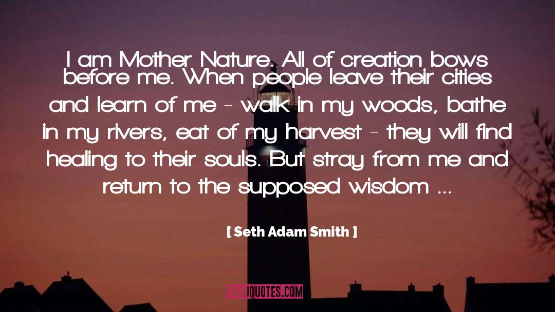 Seth Adam Smith Quotes: I am Mother Nature. All