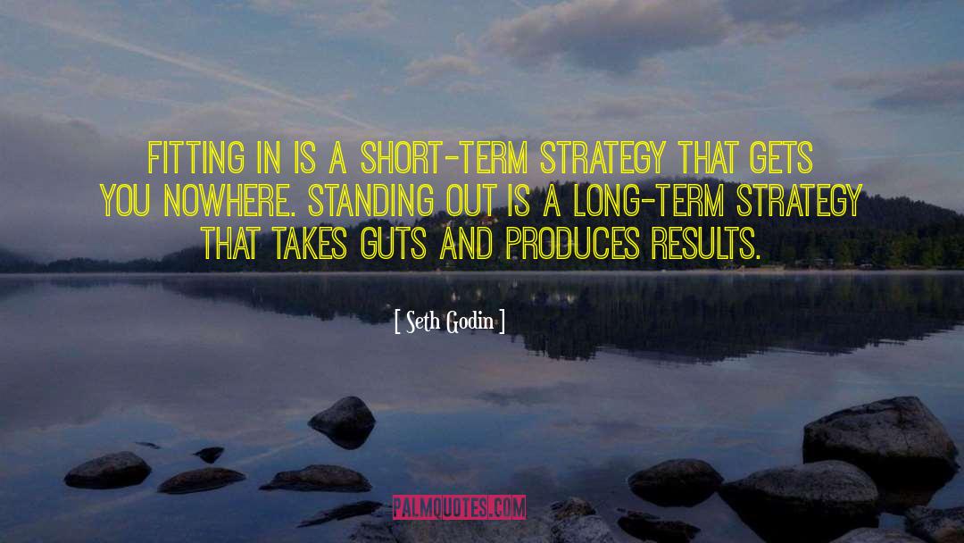 Seth Godin Quotes: Fitting in is a short-term