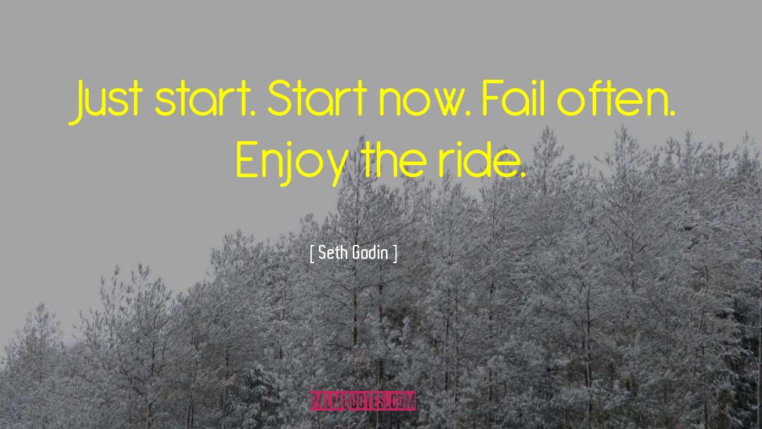 Seth Godin Quotes: Just start. Start now. Fail