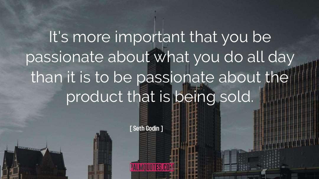 Seth Godin Quotes: It's more important that you